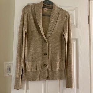 Mossimo Tan Cardigan Sweater